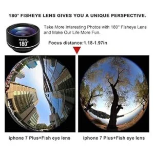 Lente ojo de pez de 180 para iPhone Samsung Pixel_3