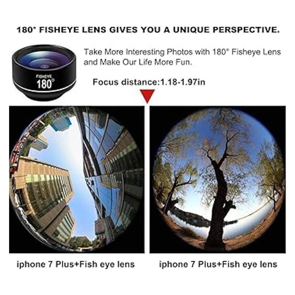 Lente ojo de pez de 180 para iPhone Samsung Pixel_3