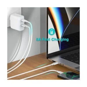 Cable de carga USB C a C de 10 pies 100 W5 A cable_2
