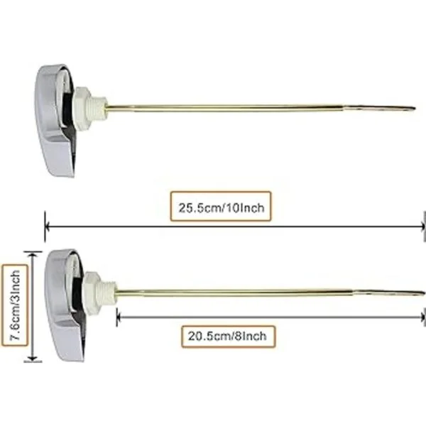 Paquete de 2 manillas empotradas para tanque Toliet_4