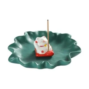 Sizikato Bonito soporte para quemador de incienso de gato_1