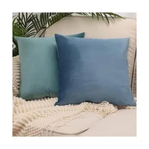 Paquete de 2 fundas de cojín cuadradas decorativas de_2