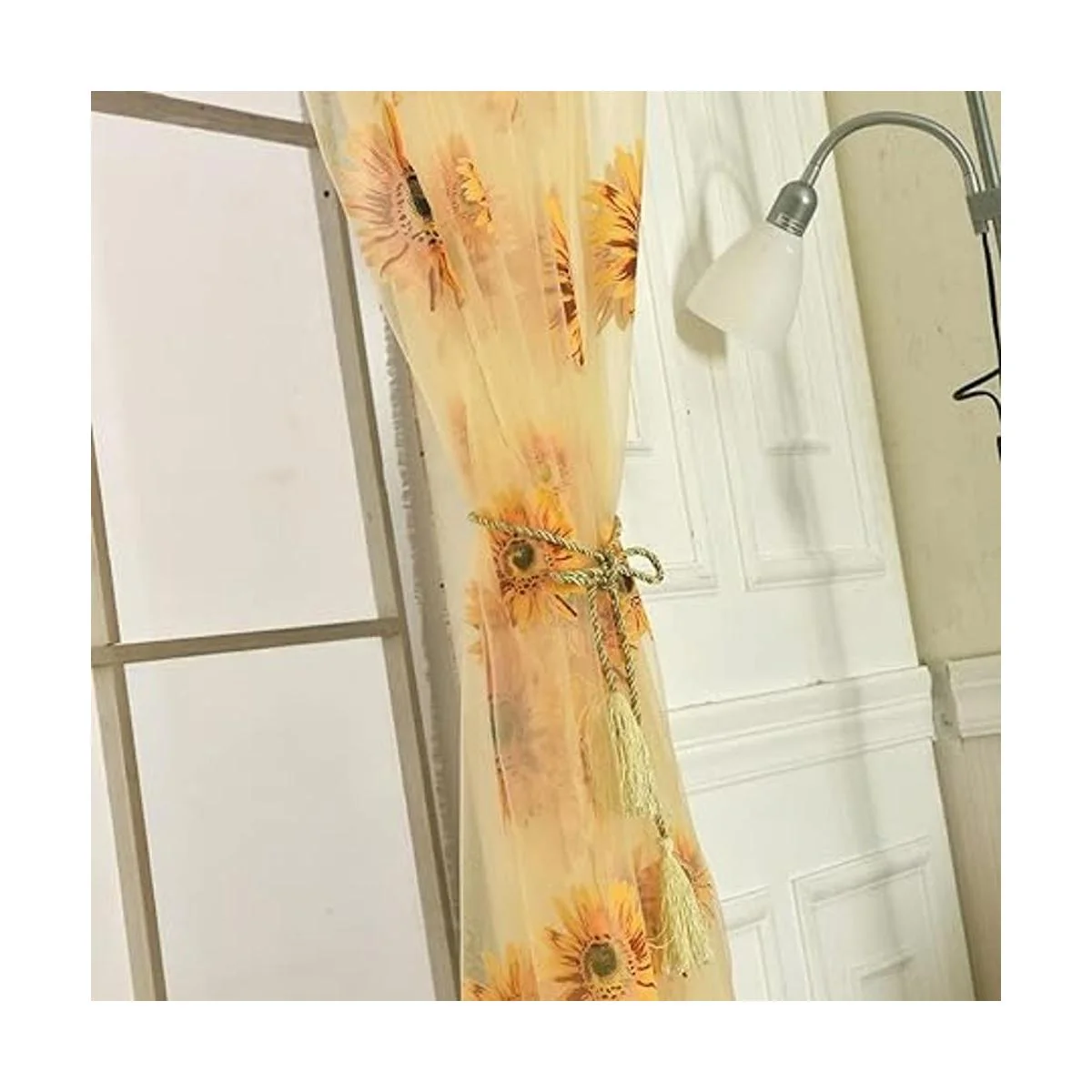 Wirhlly 2 cortinas de girasol para decoración de cocina_5