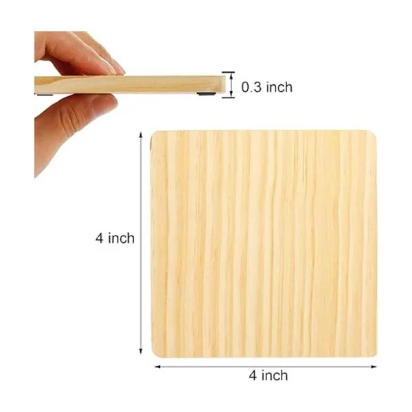 GOH DODD Paquete de 12 posavasos de madera sin terminar_2