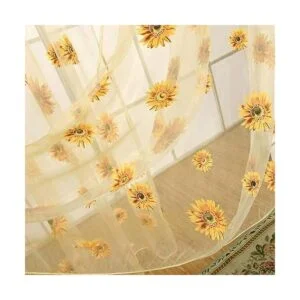 Wirhlly 2 cortinas de girasol para decoración de cocina_6