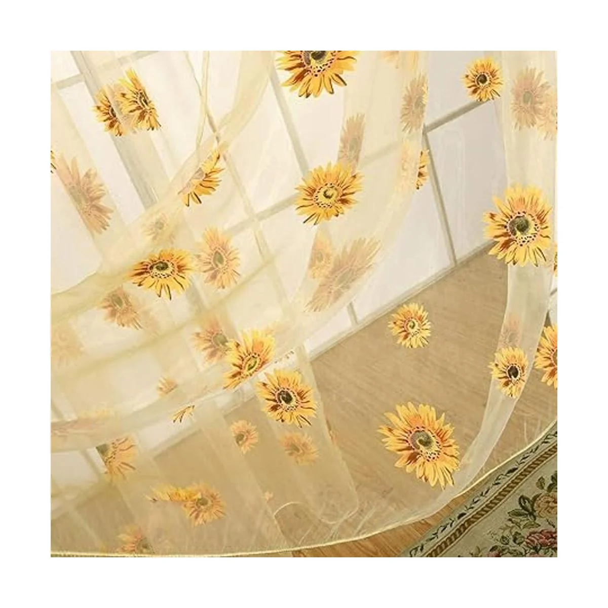 Wirhlly 2 cortinas de girasol para decoración de cocina_6