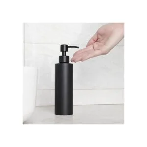 Dispensador de jabón color negro mate con embudo y_4