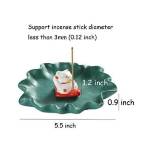 Sizikato Bonito soporte para quemador de incienso de gato_2