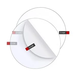 Enoin 2 hojas redondas de acrílico transparente y_1