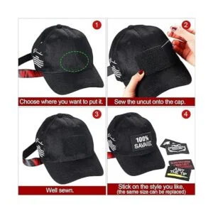 VISCAL Paquete de 20 parches tácticos de moral con cierre_5