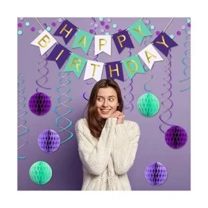 Cartel de feliz cumpleaños de sirena decoraciones de_7