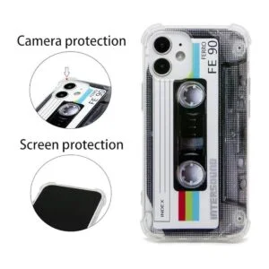 FAteamll Funda para iPhone 12 Mini acabado mate cubierta_2