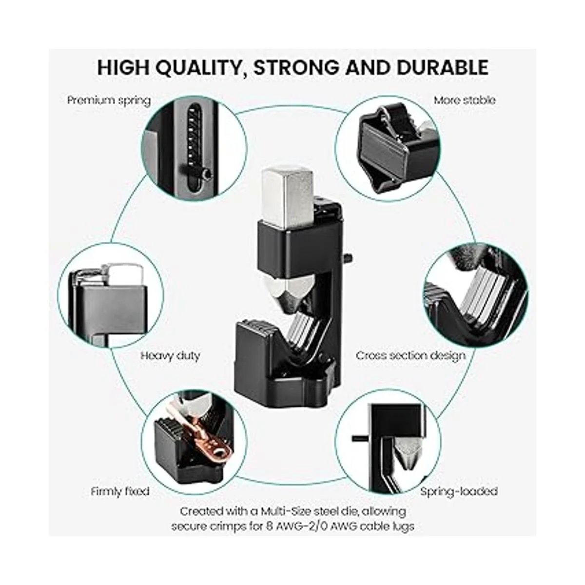 Herramienta crimpadora de martillo Huazu para crimpadoras_4