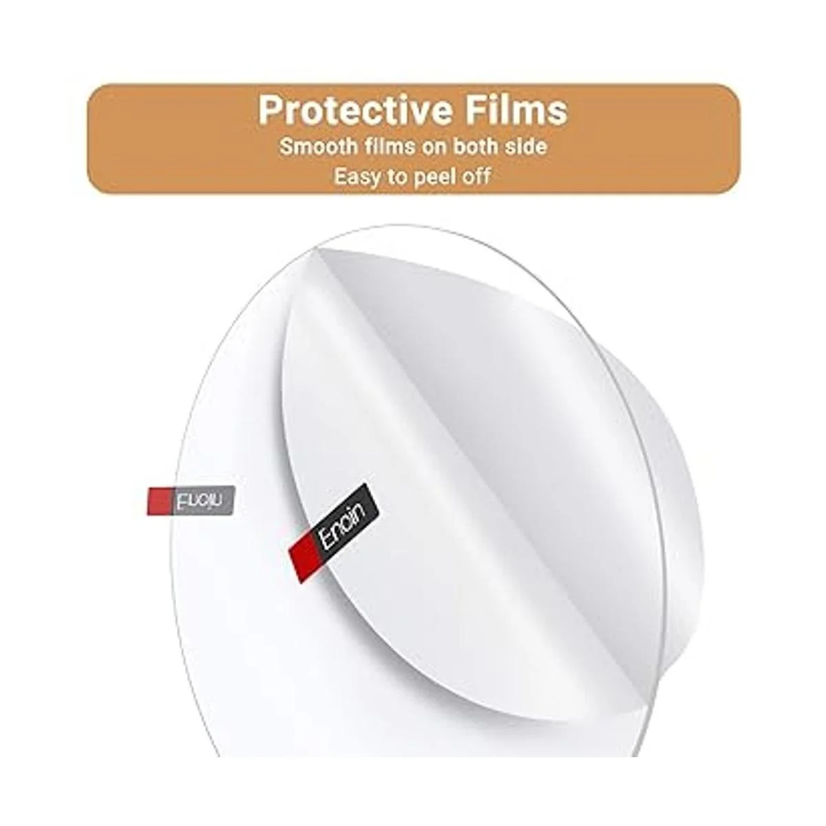 Enoin 2 hojas redondas de acrílico transparente y_3