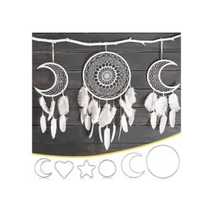 22 anillos de metal para atrapasueños aros de macramé_3