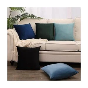 Paquete de 2 fundas de cojín cuadradas decorativas de_6