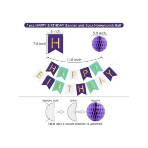 Cartel de feliz cumpleaños de sirena decoraciones de_3