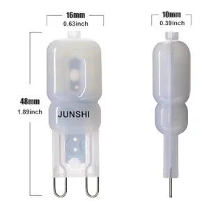 JUNSHI Bombilla LED G9 de 25 W 20 W 25 W equivalente a_3