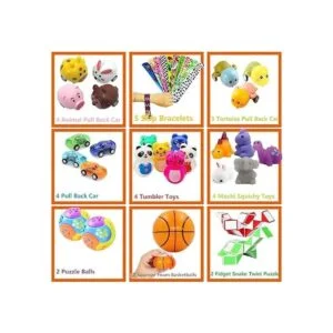Bestkiy 50 piezas de relleno de piñata surtido de_2