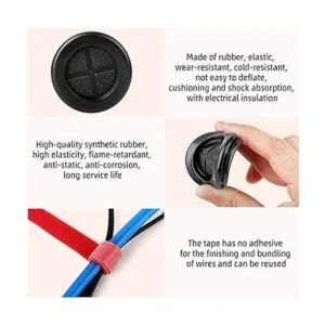 QCQIANG Kit de 63 piezas de goma con ojales protección de_4