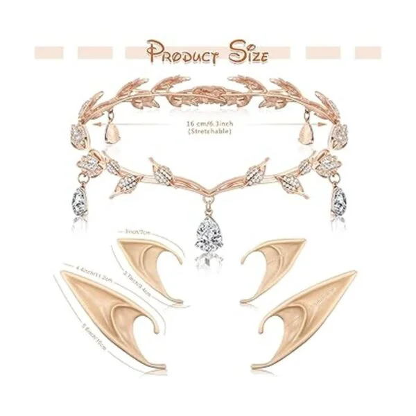Tiara de boda con diamantes de imitación diadema de_6