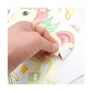 Calcomanías de pared con estrellas y unicornio que brillan_5