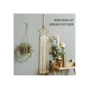 20 anillos de aro de metal para atrapasueños con diseño de_5