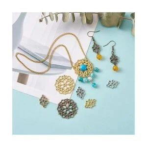 Pandahall 80 piezas de 1.142 in de estilo tibetano de_6