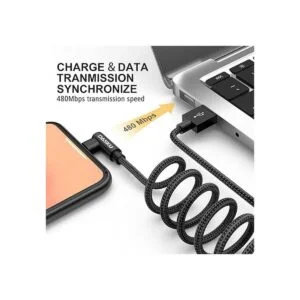 Paquete de 2 cables de carga para iPhone de 90 grados_3