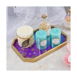 NiArt Bandeja de servir con forma de octágono resina_2