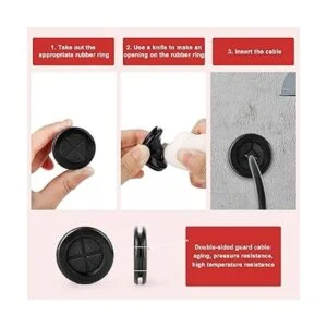 QCQIANG Kit de 63 piezas de goma con ojales protección de_5