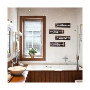 4 piezas de arte de pared de baño para remojar_2