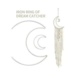 20 anillos de aro de metal para atrapasueños con diseño de_3