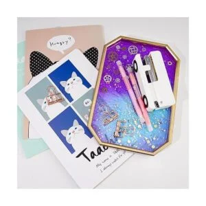 NiArt Bandeja de servir con forma de octágono resina_6