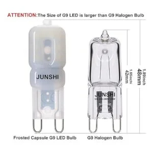 JUNSHI Bombilla LED G9 de 25 W 20 W 25 W equivalente a_4