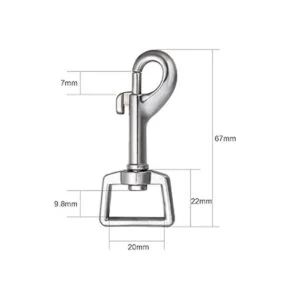 Ganchos giratorios para correa de perro cierre de correa_2