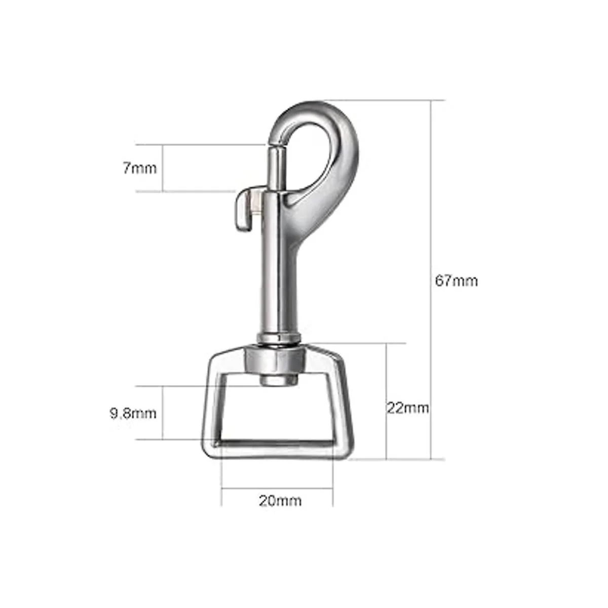 Ganchos giratorios para correa de perro cierre de correa_2