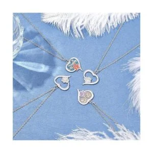 UNICRAFTALE 12 piezas de corazón con colgante de huella de_3