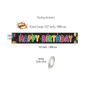 Pancarta de felicitación de cumpleaños para patio con_2