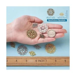 Pandahall 80 piezas de 1.142 in de estilo tibetano de_5