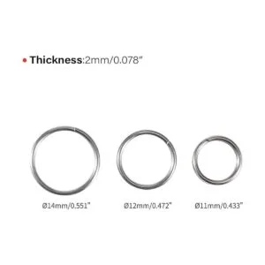 MecArmy CH8 Llaveros de titanio divididos llavero de_6