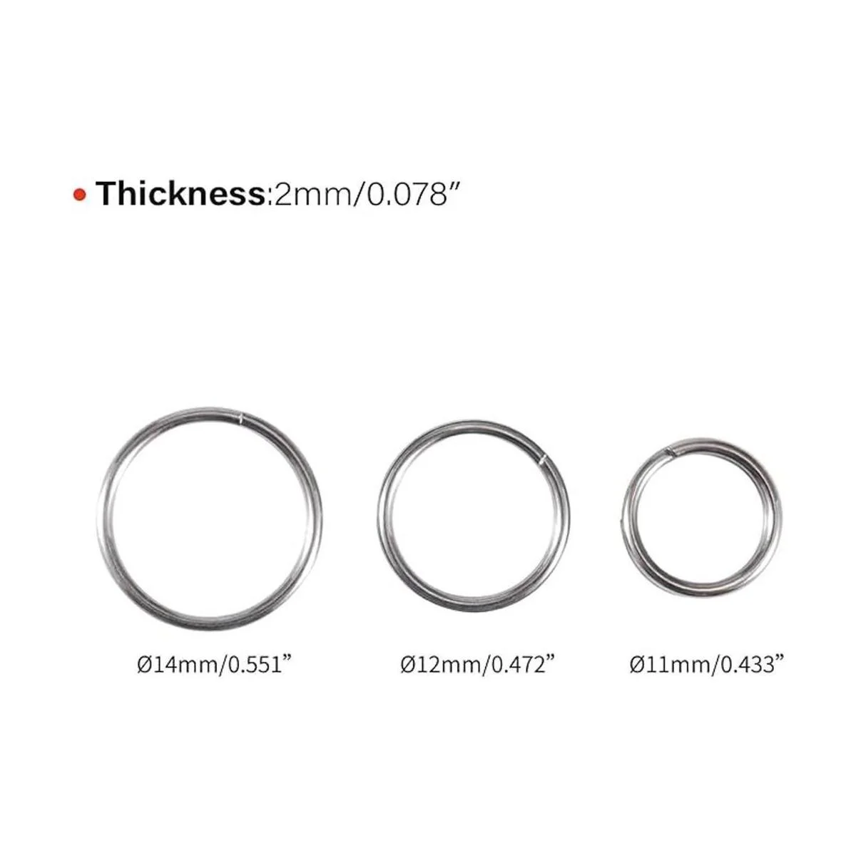 MecArmy CH8 Llaveros de titanio divididos llavero de_6