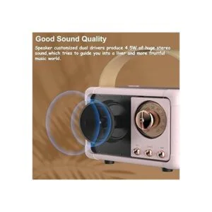Baolira Altavoz Bluetooth retro vintage mini altavoz_5