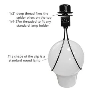 Kit de adaptador de soporte para arpa de lámpara incluye_2