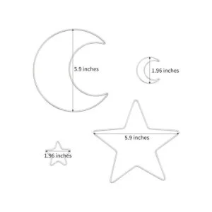 20 anillos de aro de metal para atrapasueños con diseño de_2