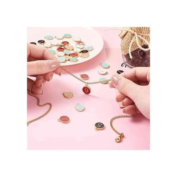 FASHEWELRY 70pcs aleación esmalte número encantos 7_2