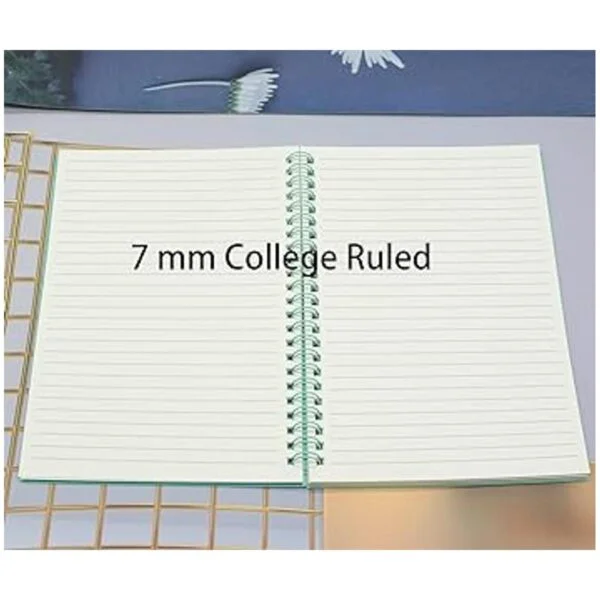 Cuaderno en espiral 4 piezas de plástico grueso A5 tapa_5