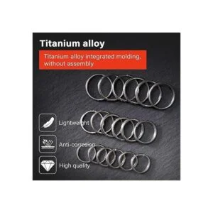 MecArmy CH8 Llaveros de titanio divididos llavero de_7