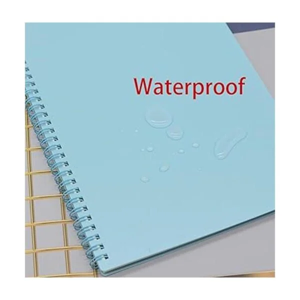 Cuaderno en espiral 4 piezas de plástico grueso A5 tapa_3