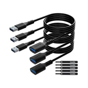 Cable de extensión USB 3.0 de 4 pies paquete de 3 tipo A_1